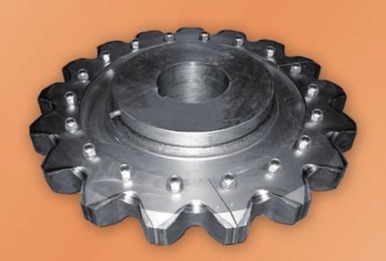 Sprockets with replaceable teeth segments Any damage on the teeth surfaces of a sprocket