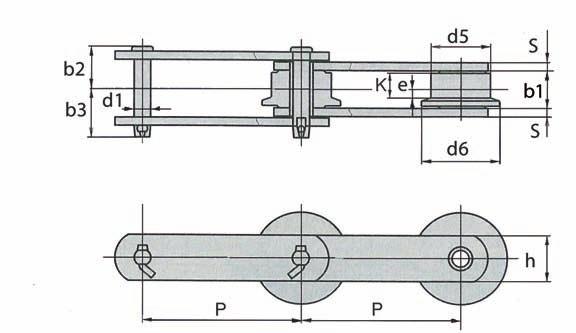 A dirt removing chain is moved vertically at a relatively fast speed on an almost vertically installed rail, though the operation frequency is low.