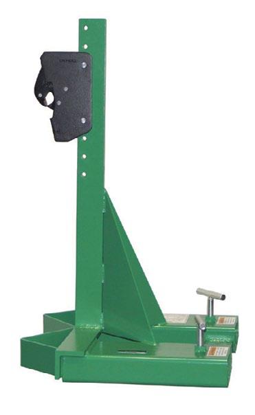 Handles most diameter rimmed drums 24" in height or higher Load Capacity L x W Drum Type F85370A0 Fork Lift Beak Attachment 1,000 lbs 19" x 24" Steel 125 lbs Fork Lift Strap Attachment Straps conform