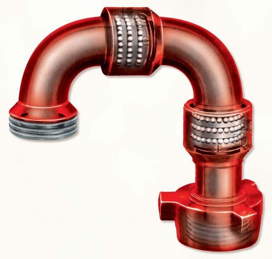 EXTRA HIGH-PRESSURE LONG RADIUS SWIVEL JOINTS TRI RACE SWIVEL JOINTS BEST tri race code red swivel joints are designed for the critical service conditions that exist in fracturing, cementing,