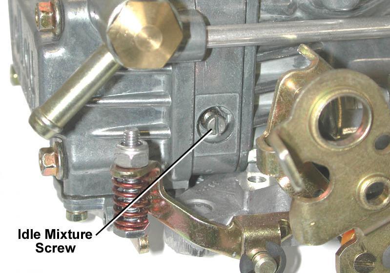 Adjust each idle mixture screw (Figures 10 & 11) 1/8 turn at a time, alternating between each screw.