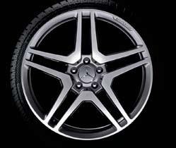 5 J x 19 ET 43 Tire: 275/40 R19 19" AMG 5-spoke wheel Style VI AMG light-alloy wheel