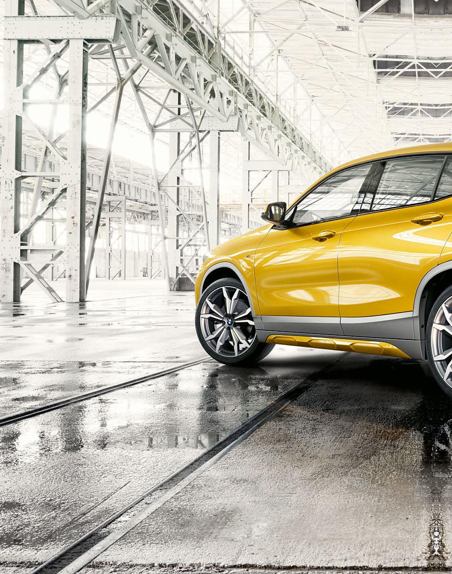 I AM THE NEW BMW X2. REVOLUTIONARY DESIGN, INNOVATIVE TECHNOLOGY AND AN IRRESISTIBLE LIFESTYLE.