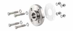 1/4 G thread Fluid outlet Regulations for flanged s: ANSI 150 - DIN PN 10 - JIS 10K ACCESSORY (to be ordered separately) F 1/2 G flange 1 (25 mm) proneness to F 1.