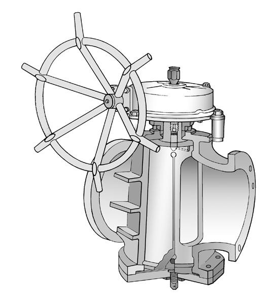 Standard Construction Serck Audco Inverted Type Valve The larger sizes of Serck Audco Regular Pattern valves are of the INVERTED TYPE.