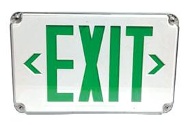 PAC0750 Mini Wet-Location LED Exit Signs/Combo Pace s PAC0750 series model offers wet-location-approved exit signs/combo featuring an enclosure resistant to corrosive atmospheres, non-hazardous dust