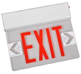 PAC2030 6" Metal Surface/Recess-Mount Edge-Lit Exit Signs Pace s PAC2030 series model offers specification-grade aesthetics with in-field installation flexibility, which are ideal for architectural