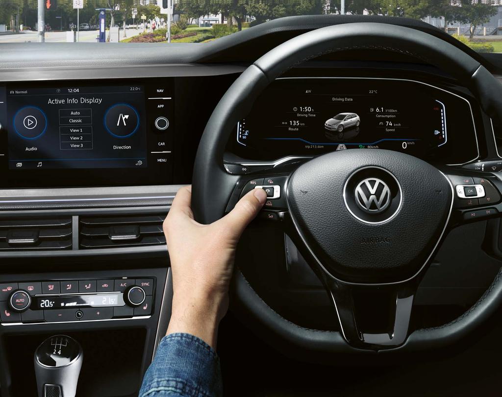 Technology Connect to the future. New Polo boasts an incredible array of safety features, raising the segment to a whole new level.