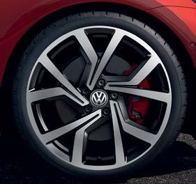 Wheels 40H: 14 steel wheel cover (Standard on Trendline) 42Z: 15 Sassari alloy (Standard on Comfortline) 42Z: 15