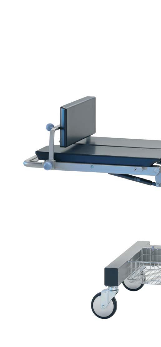 TRUMPF I PLASTER TABLE AND EMERGENCY TRANSPORTER I CALYPSO CALYPSO GT in Use as an Emergency Transporter Body strap with locking clamp Item No. 4 544 702 Strap width: 100 mm Max.