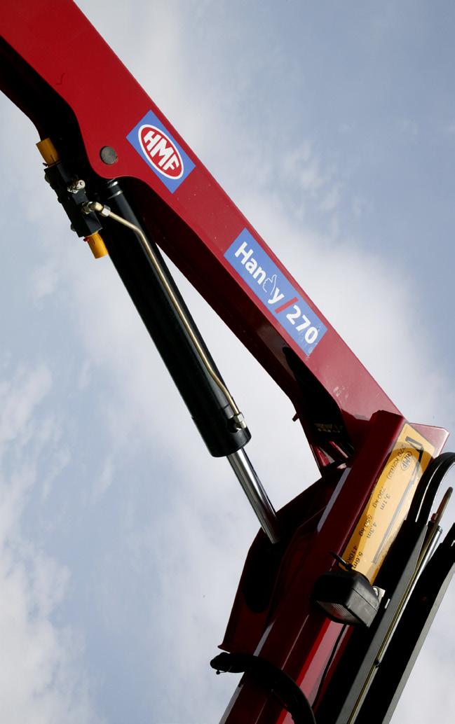 CE Safety System All HMF Handy Cranes are equipped as standard with a stop button and load indicator to meet current health and safety legislation.