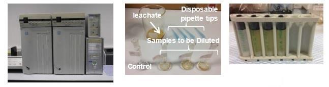Results & Discussion - Washing Ion Chromatography IC on leachates