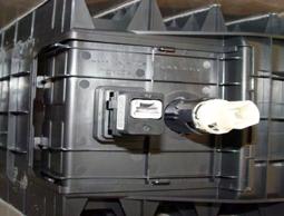 D. Install Storage box lighting 1. Un-snap and remove insert in storage box. (Fig.