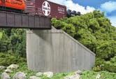 98 Accessories to complete your new bridge project HO Cornerstone Single-Track Railroad Bridge Concrete