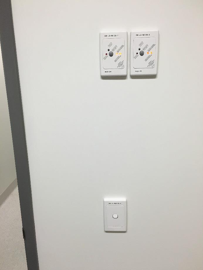 6 (RCDs) Located 500mm from any light switch, if near the entrance to the room.
