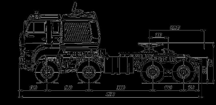multipurpose vehicle 65228 The new development of KAMAZ, Inc. is KAMAZ 65228 (8x8), all-wheel drive truck tractor of increased payload.