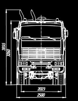 weight of the towed trailer, kg 103600 KAMAZ 65228 (8x8) Gross combination weight, kg 120000 Engine CUMMINS ISXe 535 30 CUMMINS ISXe 535