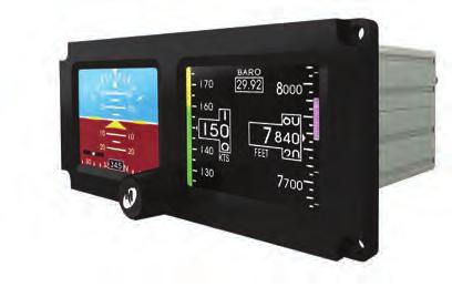 SAM SAM is a solid-state instrument that displays attitude, altitude, airspeed, slip, vertical trend, and optional heading information to the pilot in an advanced, 2-inch format.