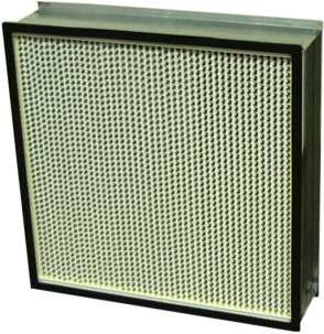 Bio HEPA High quality HEPA filter for industrial HVAC systems Classified H 10 in accordance with EN 1822 Robust construction Low resistance to airflow High operating temperature: 150 C High airflow