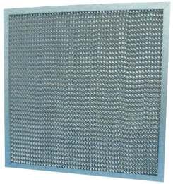 Honeycomb aluminium grease filter Typical installation To fan Filter & frame at no more than 30 degrees to vertical Gutter to collect grease Description: Honeycomb grease filters are a 50 mm thick