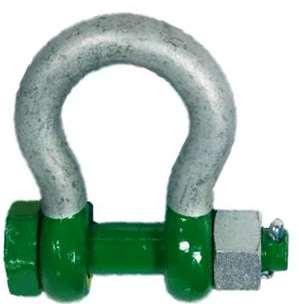 Shackles Grade 8 G-5163 Polar Green Pin Safety Bow We stock Grade 8 G-5163 Green Pin Safety Bow Shackles ranging from 2 tonne to 85 tonne. These shackles are manufactured to BSEN13889.