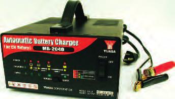 6/12V 1.5 Amp 5 Stage Battery Charger Part No. YUA1201501 Yuasa s Automatic 6/12V 1.5 Amp battery charger incorporates superior 5 stage charging technology.