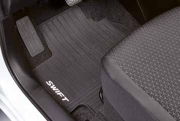 75901-52RD0-000 9 10 RUBBER FLOOR MAT SET Raised edge to help keep the footwell clean, four-piece set, for M/T and A/T. LHD Part No. 75901-52R10-000 RHD Part No.