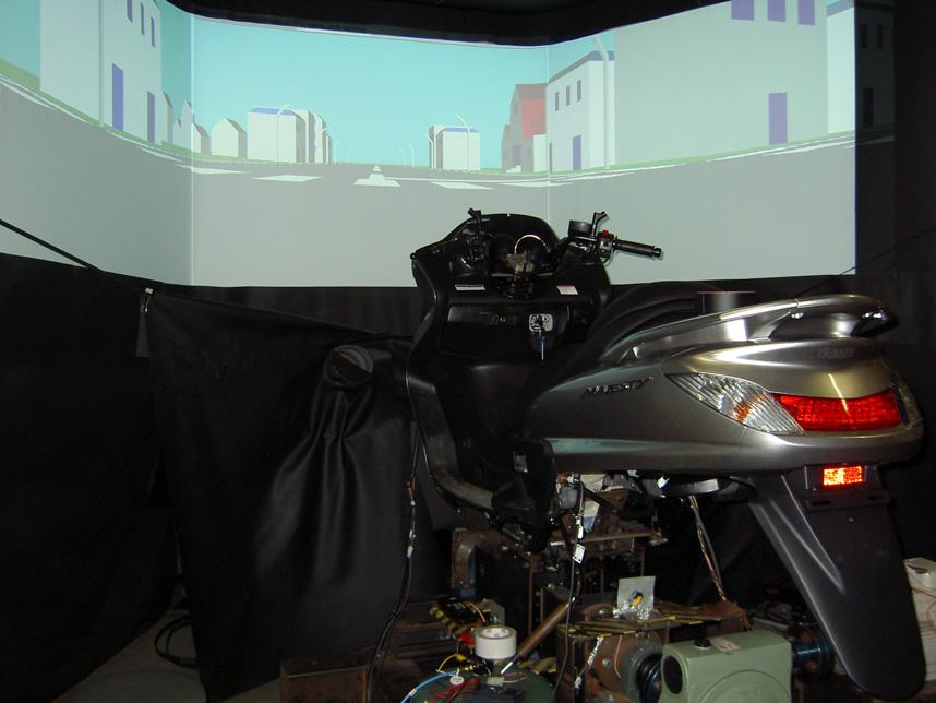 And the flow chart of the artificial wind, sound and visual control system is shown in Fig.4 Fig.1 An image of the Riding Simulator Fig.