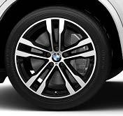 Not available with M Sport package (337) 20 BMW light-alloy wheels, Star-spoke styling 491 front 10 J x 20 with 275/40 R20, rear 11 J x 20 with 315/35 R20 runflat