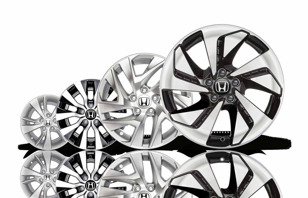 All of the rims have been specifically developed and designed for your Honda. They are tested in accordance with strict standards, which results in exceptional performance.