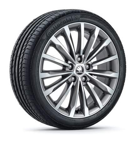 14 15 Crater 57A071499 HA7 light alloy wheel 8Jx19 for 225/40 R19, 225/45 R19 tyres in anthracite design, brushed Crater 57A071499A 8Z8 light alloy wheel 8Jx19 for 225/40 R19, 225/45 R19 tyres in