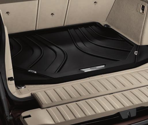 Features exclusive BMW rib and channel design with BMW or xdrive gel labels. Luggage Compartment Tray.