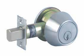 700 Series - Standard Duty Commercial Deadbolt - Grade 2 See Template Tested to exceed 150,000 operational cycles ANSI Grade 2 requirements for durability.