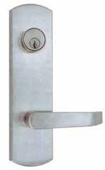 Keyed functions stock C keyway, 1-1/8 mortise cylinder Door thickness 1-3/4 Escutcheon dimensions: 2-5/16 width x 8-1/2 length, lever 4-3/4. Fits & covers 2-1/8 161 cutout.