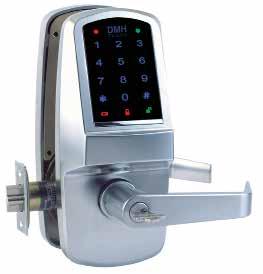 DMH Touch - Touch Screen Digital Lock with Smart+ Prox Card Stand-alone Touchscreen responds to human touch enabling convenient entrance or access to programming menu.