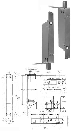 FBA292 - Automatic Flush Bolts For Metal Doors ABS-AMERICAN BUILDING SUPPLY, INC.