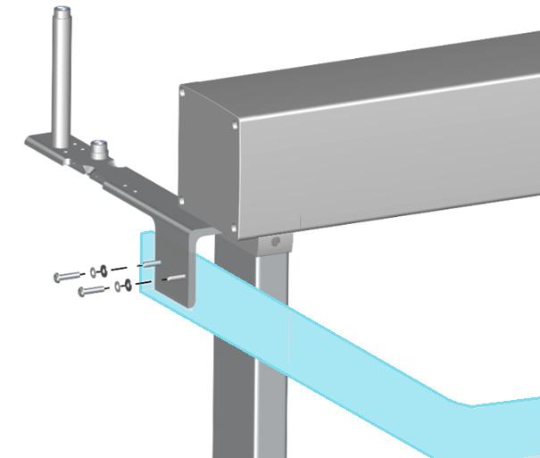 The Safety Guard Bracket is used on the right side of the X-Axis. See Figure 7.