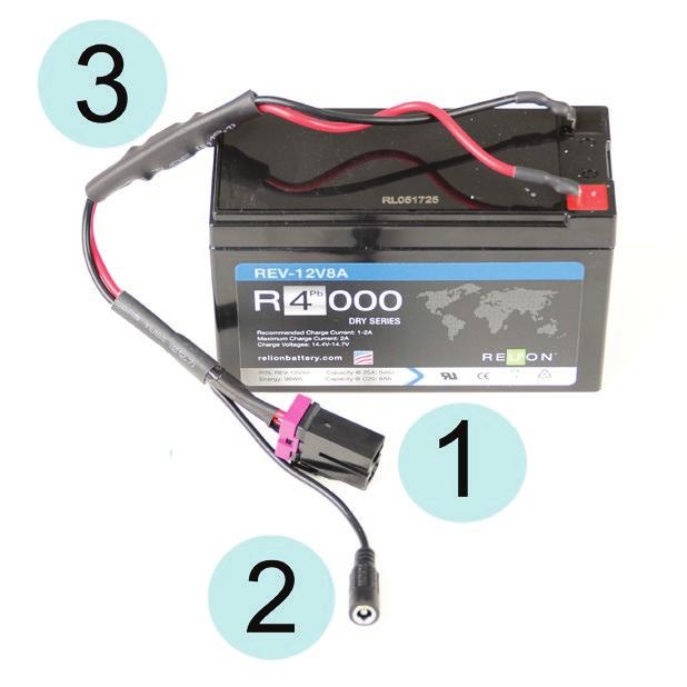 Auto or Marine Battery Connect the black clamp to the black (-) terminal or a metal grounding point.