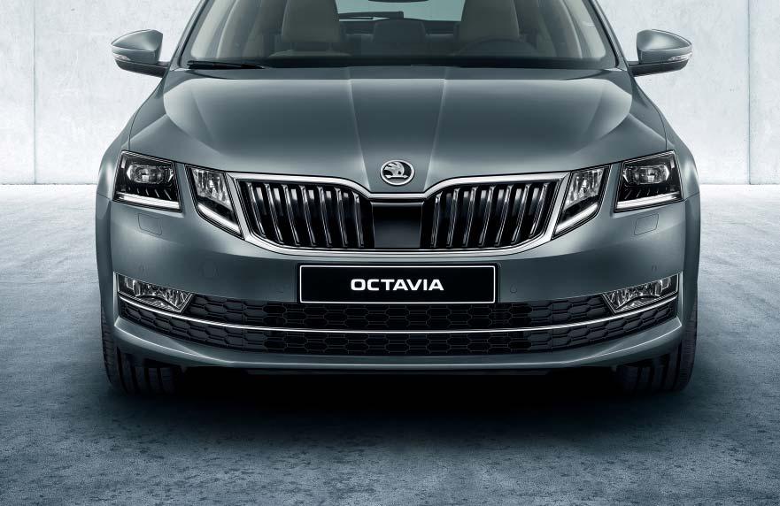 9 8 MUSIC TO THE EYES Every detail on the OCTAVIA is a play between timeless aesthetics and modern technology,