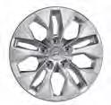 Cap included, nuts not included. G2400ADE06 Alloy wheel 16 Asan 16 five-double-spoke alloy wheel, bi-colour, 6.
