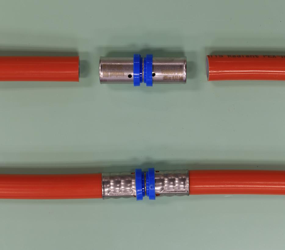 Tubing repair 10 If tubing damage does occur, Warmboard offers two different types of repair couplers.
