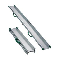 Ideal for uniform height differences. Takes up little space when not in use, easier to transport than the plain ramps.