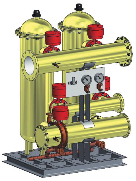 SOOB-F 250 and SOOB-UV 250 are consecutively connected to the ballast water marine system. The model hydraulic scheme of SOOB 250 is shown in pic. 1.
