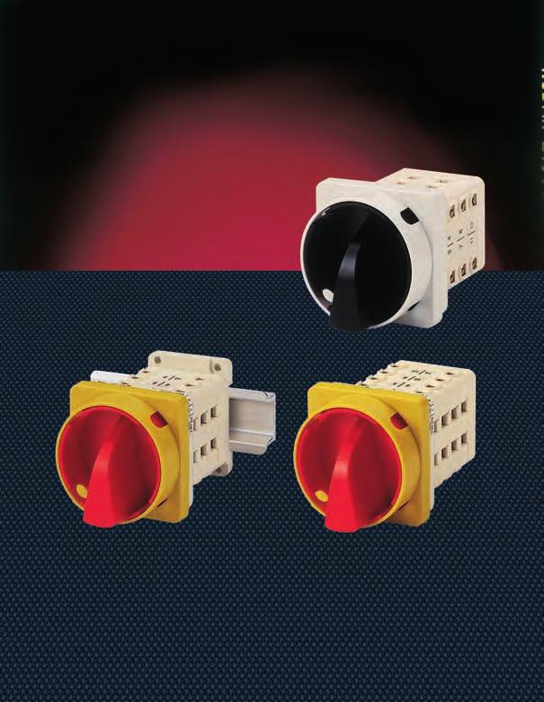 are manually operated multipolar changeover switches. They changeover between two low voltage power circuits under load and provide safety disconnection.