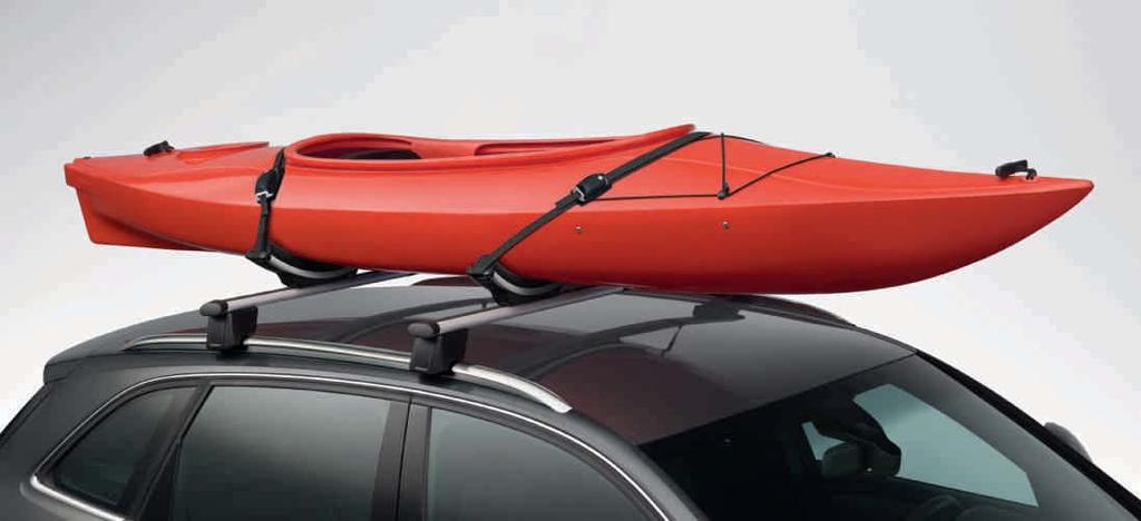 Can only be used in conjunction with the roof rack provided as standard for the Audi Q5. 2 Ski bag A convenient way to transport your skis.
