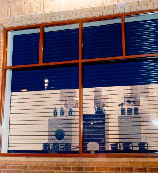 Perforated Security Roller Shutters product profile Description These shutters are primarily designed for use by the retail industry to allow the general public to view shop window displays outside