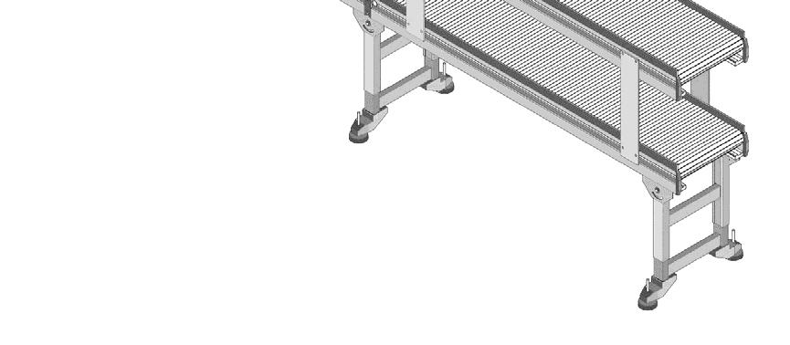 Multi-level lines are useful for creating both delivery and take-away systems as well as a great way to save space in your facility. To Assemble. 1. Assemble the lower line first.