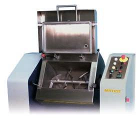 The mixer produces representative samples to perform: - Gyratory compaction tests (EN 12697-10, EN 12697-31) - Marshall stability tests (EN 12697-34, EN 13108) - Wheel tracking wet and dry tests (EN