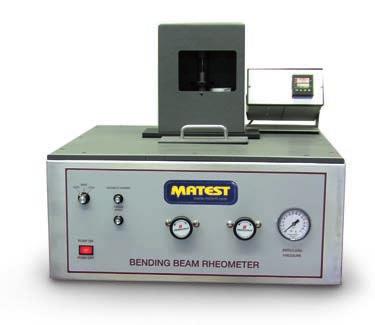 B085-05 BBR - Bending Beam Rheometer STANDARDS: ASTM D6648 / AASHTO T313 Bending Beam Rheometer is engineered to perform flexural tests on asphalt binder and similar specimens.
