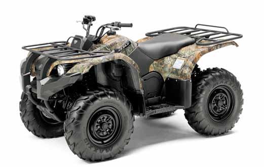Grizzly 450 is shown fitted with Yamaha genuine accessories Auto Hi-Lo IRS Lock EPS Grizzly 450
